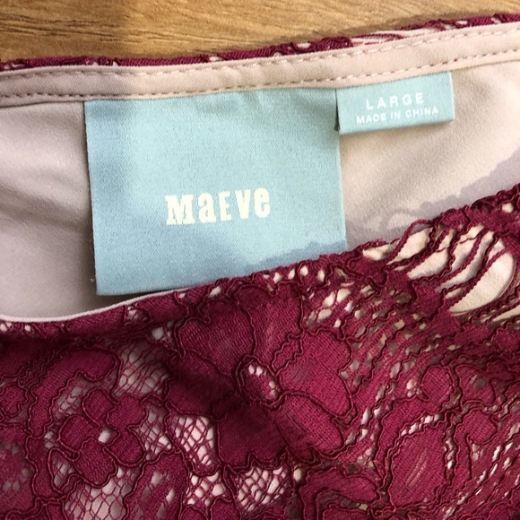 [Anthropologie] Maeve Elsa Peplum Lace Dress Sz L - Picture 7 of 7